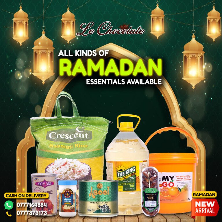 All kinds of ramadan essentials